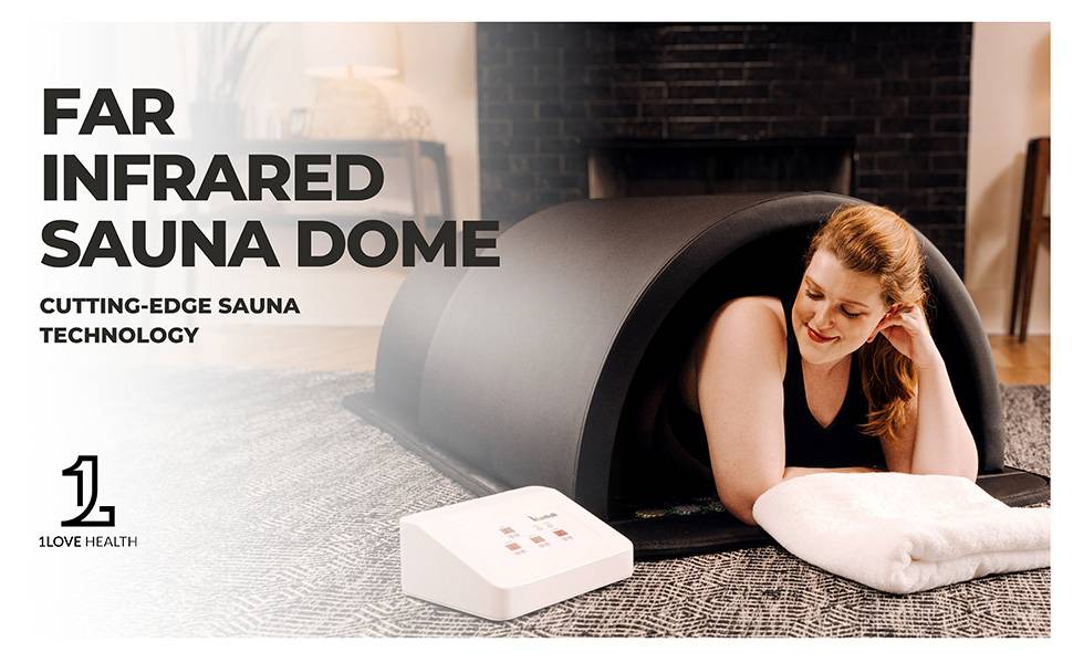 Portable far infrared sauna dome